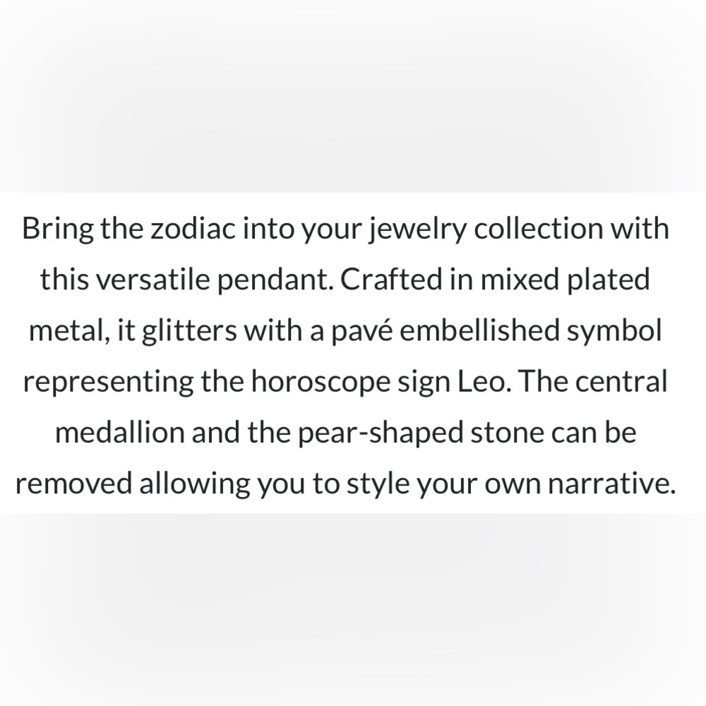 Swarovski Zodiac Pendant - Leo - Picture 4 of 4
